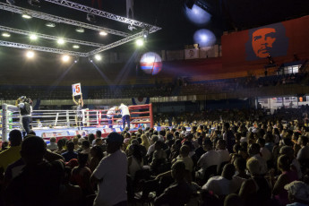 Semifinals of the 5th World Series of Boxing. Ciudad Deportiva, Havana, 2015