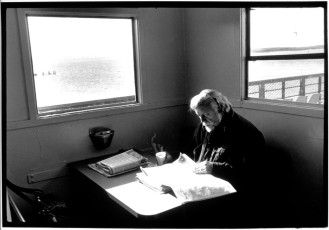 On the Woods Hole to Vineyard Haven ferry, Massachusetts, 1987